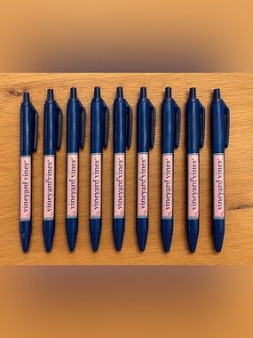 Vineyard Vines Martha’s Vineyard Navy Blue Pens Set of 9